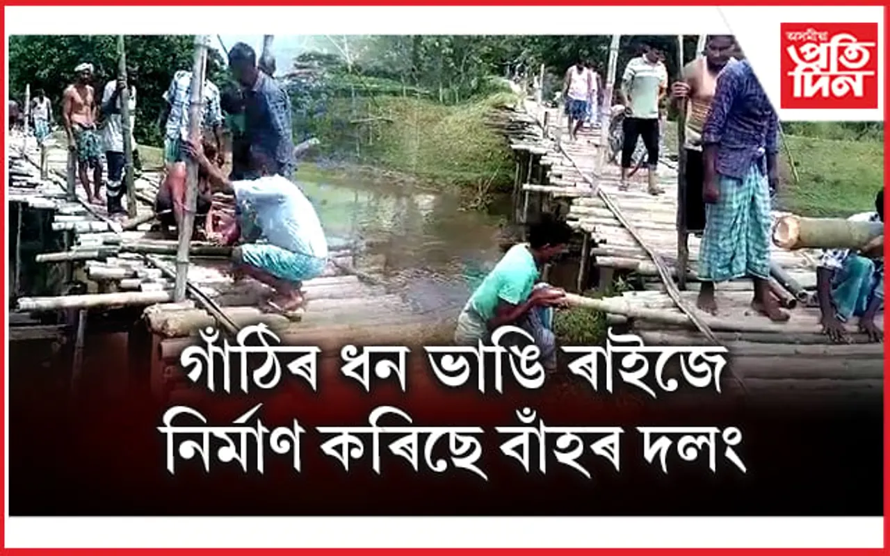চতিয়াত জৰাজীৰ্ণ বাঁহৰ দলঙে জীয়াতু ভোগাইছে জনসাধাৰণক